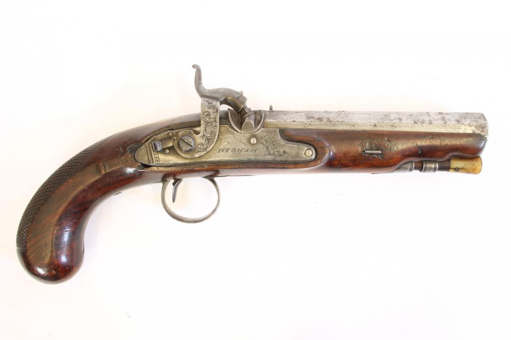 A PERCUSSION CAP PISTOL BY HIGHAM Image