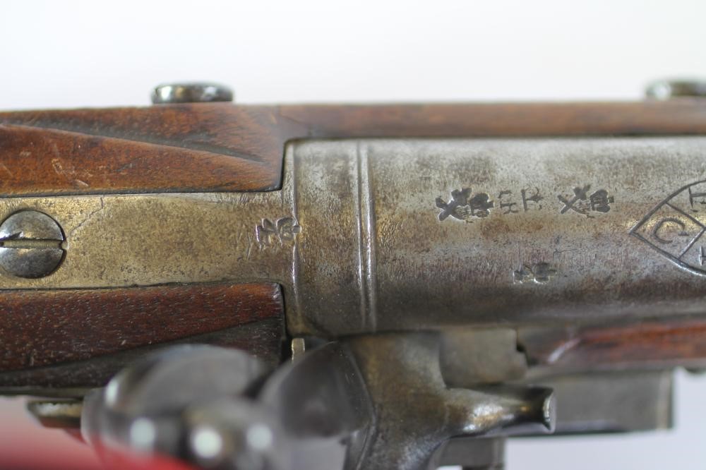 AN EAST INDIA COMPANY LAND PATTERN SERVICE FLINTLOCK PISTOL BY DAVIDSON Image