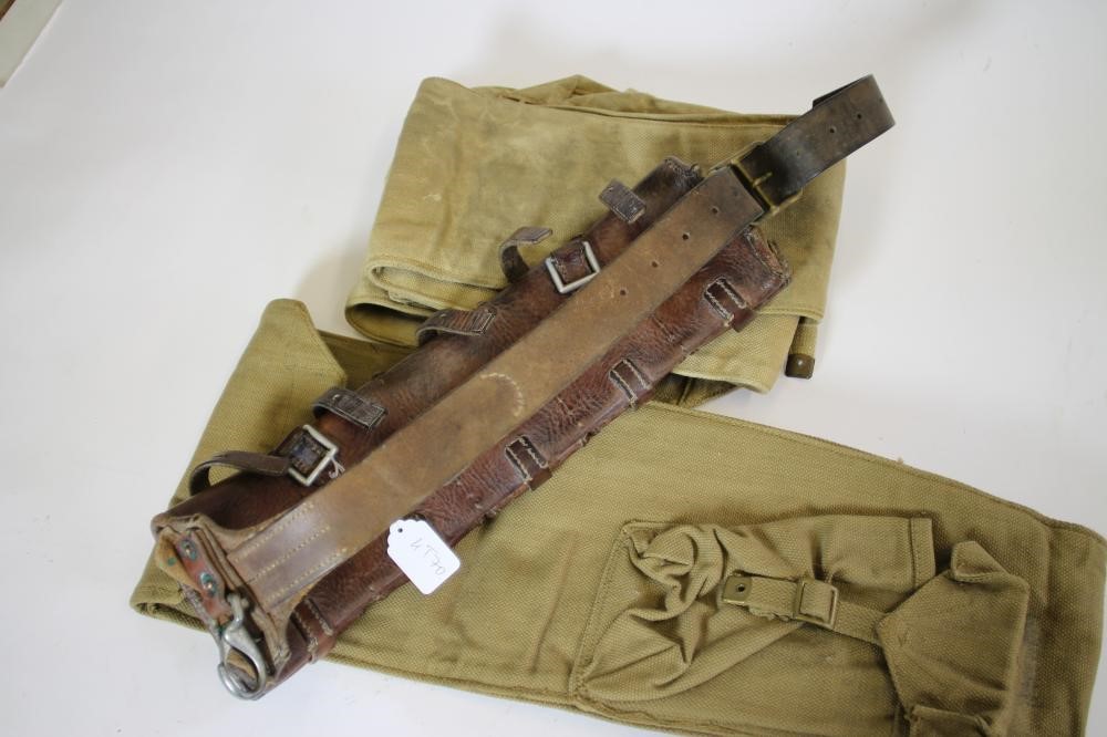 A SWEDISH LEATHER MAUSER AMMUNITION BELT Image