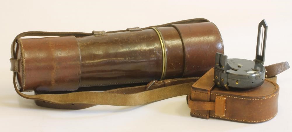 A FIVE DRAWER BRASS TELESCOPE by Dollond Image