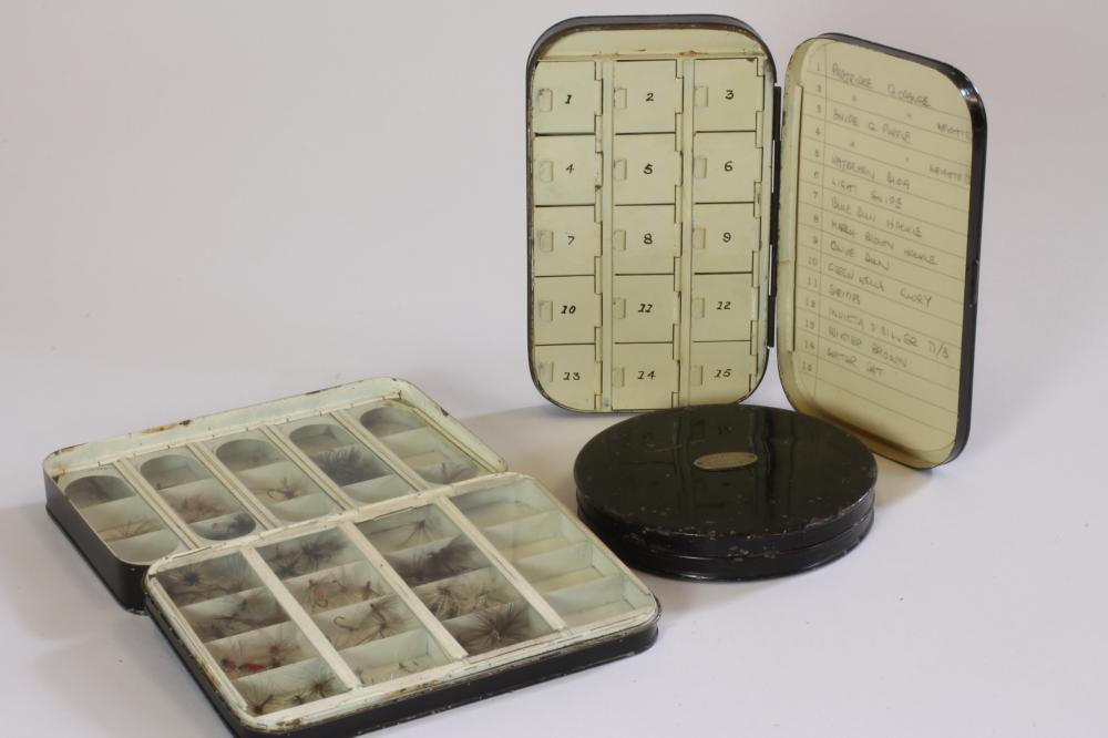 TWO JAPANNED HARDY DRY FLY BOXES Image