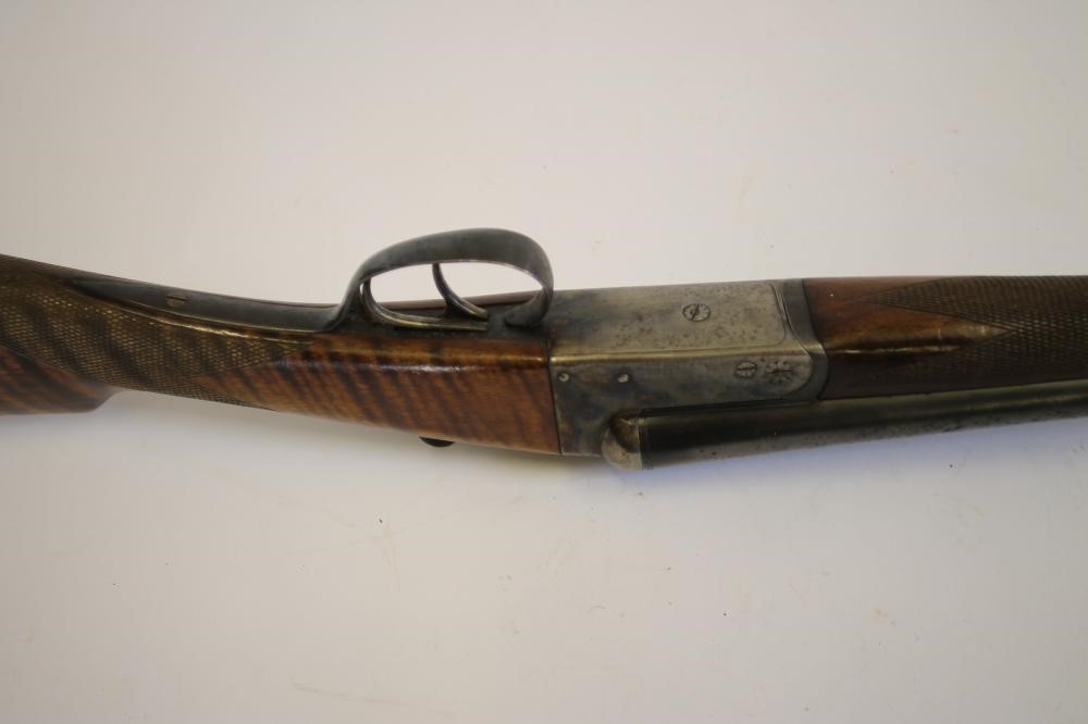 AN AYA YEOMAN 12 BORE SIDE BY SIDE SHOTGUN Image
