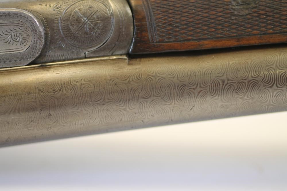 A BRANDON OF LONDON 12 BORE HAMMER SHOTGUN Image
