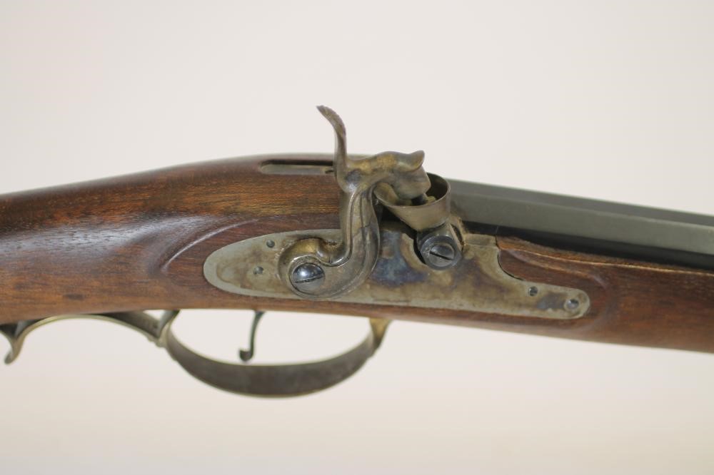 A REPRODUCTION .45 PERCUSSION MUZZLE-LOADING KENTUCKY RIFLE SIGNED PEDERSOLI Image