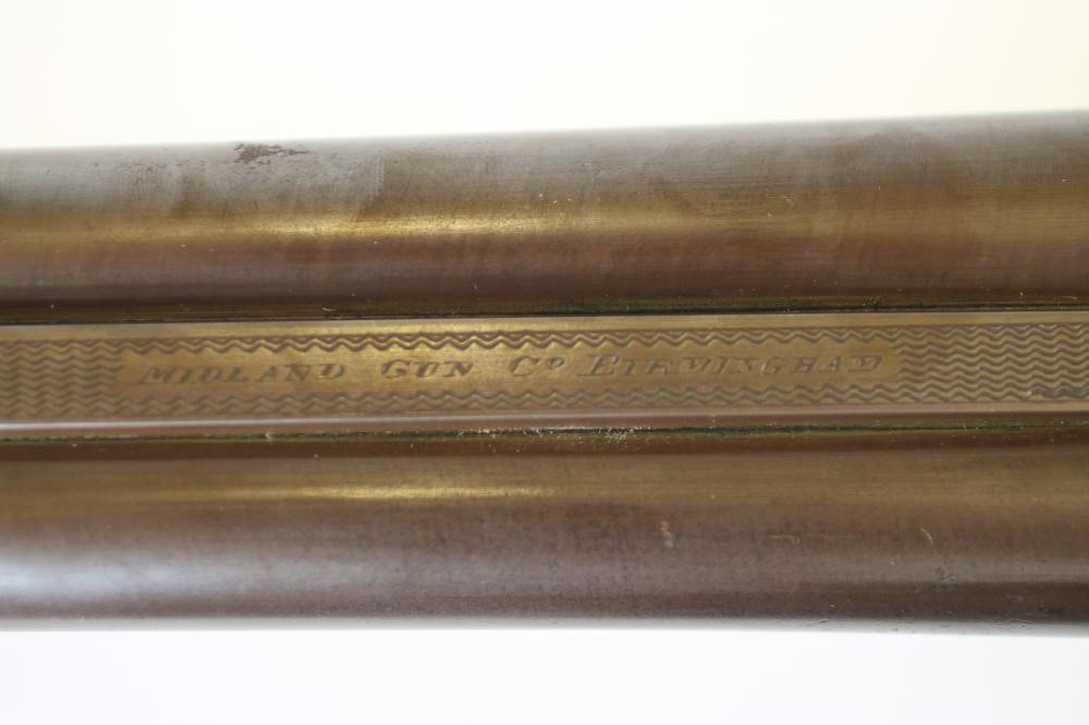 A MIDLAND GUN CO. 12 BORE "DEMON" HAMMER SHOTGUN Image