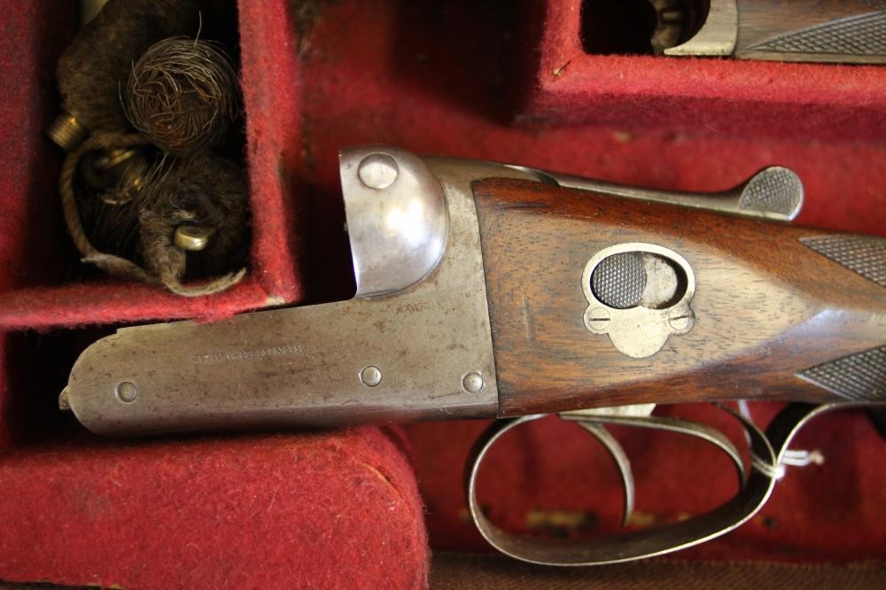 A W. W. GREENER "FORESTER" GRADE D SIDE BY SIDE SHOTGUN Image