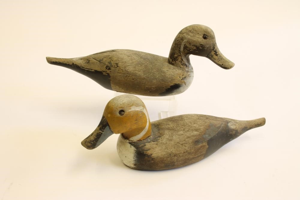 TWO AMERICAN PINTAIL DUCK DECOYS Image