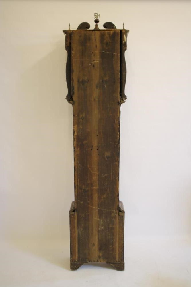A MAHOGANY LONGCASE CLOCK signed Jas. Shaw Image
