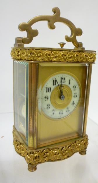 A FRENCH REPEATING CARRIAGE CLOCK Image