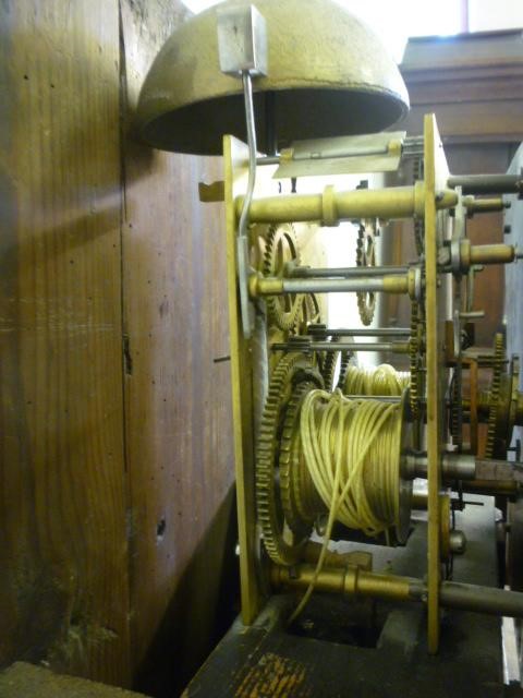 AN OAK CASED "GRANDMOTHER" CLOCK Image