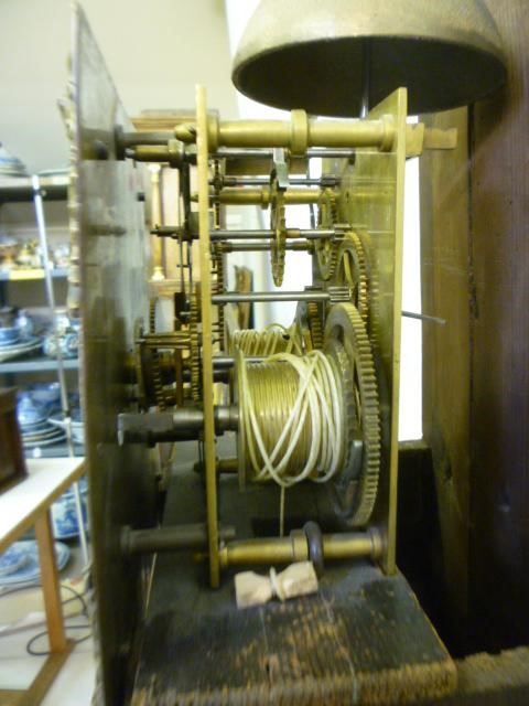 AN OAK CASED "GRANDMOTHER" CLOCK Image