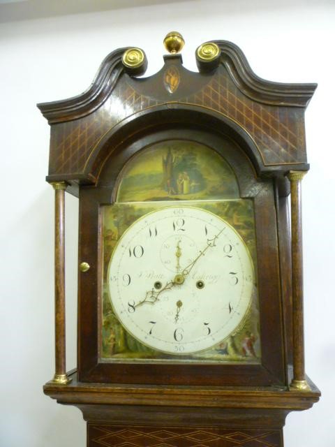 AN OAK LONGCASE CLOCK signed J. Pratt Image
