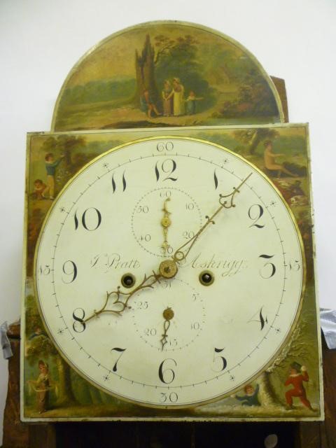 AN OAK LONGCASE CLOCK signed J. Pratt Image