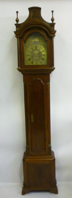 A MAHOGANY LONGCASE CLOCK signed Kirkham Image