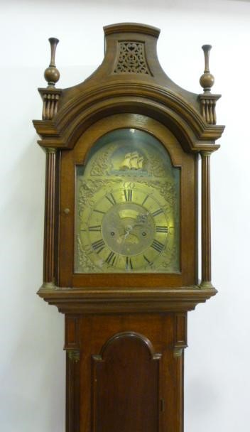 A MAHOGANY LONGCASE CLOCK signed Kirkham Image