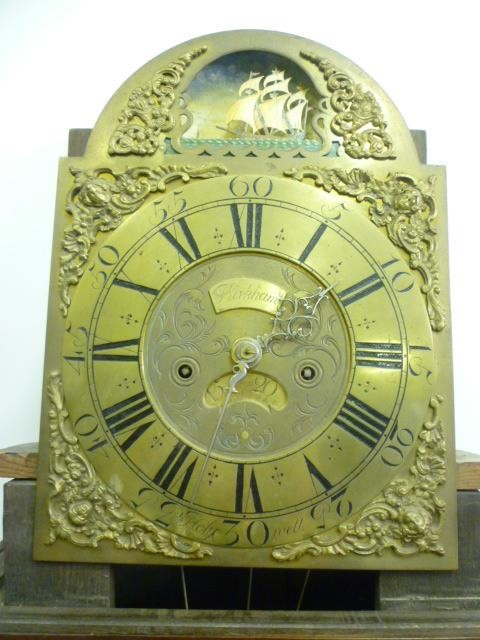 A MAHOGANY LONGCASE CLOCK signed Kirkham Image