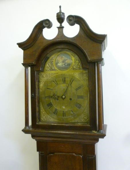 AN OAK LONGCASE signed Thomas Wallace Brampton Image