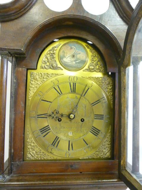 AN OAK LONGCASE signed Thomas Wallace Brampton Image