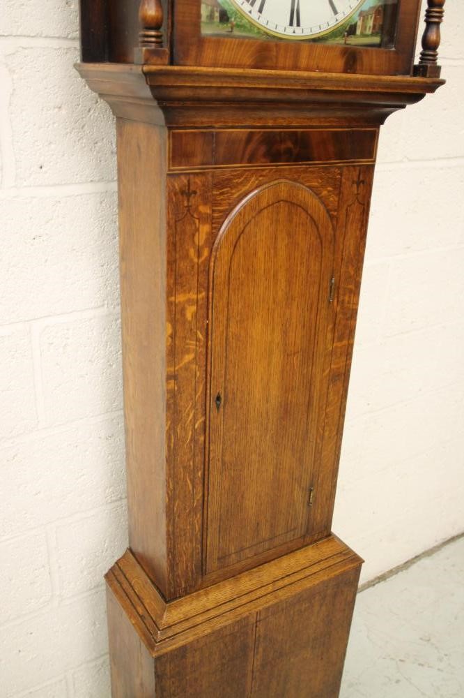 AN OAK LONGCASE signed Pearce Image