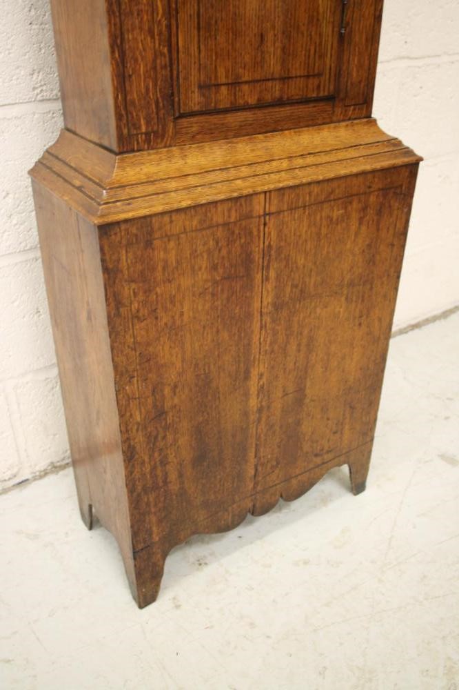 AN OAK LONGCASE signed Pearce Image