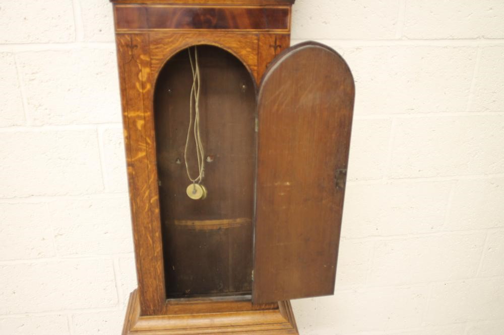 AN OAK LONGCASE signed Pearce Image