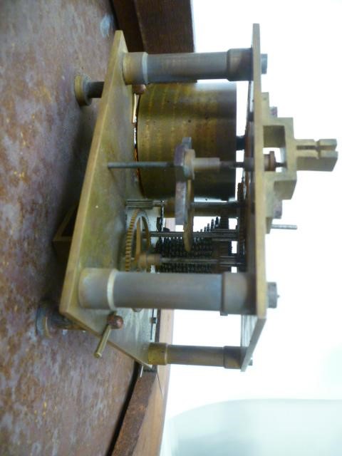 A MAHOGANY WALL CLOCK signed J. Jones Image