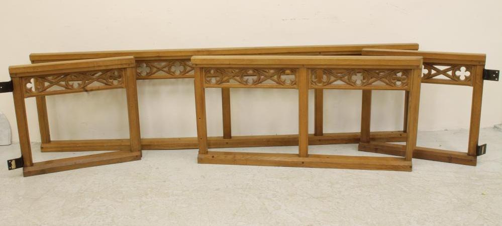 AN OAK COMMUNION RAIL by Robert "Mouseman" Thompson of Kilburn Image