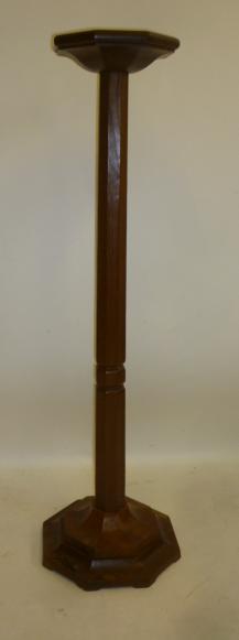 AN OAK JARDINIERE STAND by Robert "Mouseman" Thompson Image