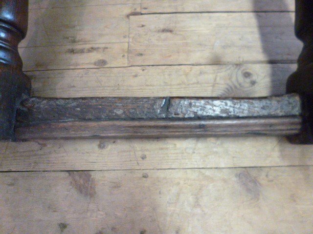 A CHARLES II AND LATER OAK REFECTORY TABLE Image