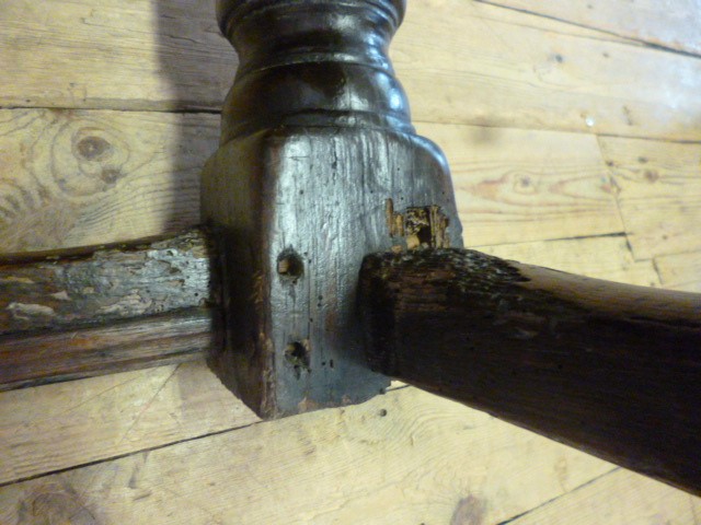 A CHARLES II AND LATER OAK REFECTORY TABLE Image