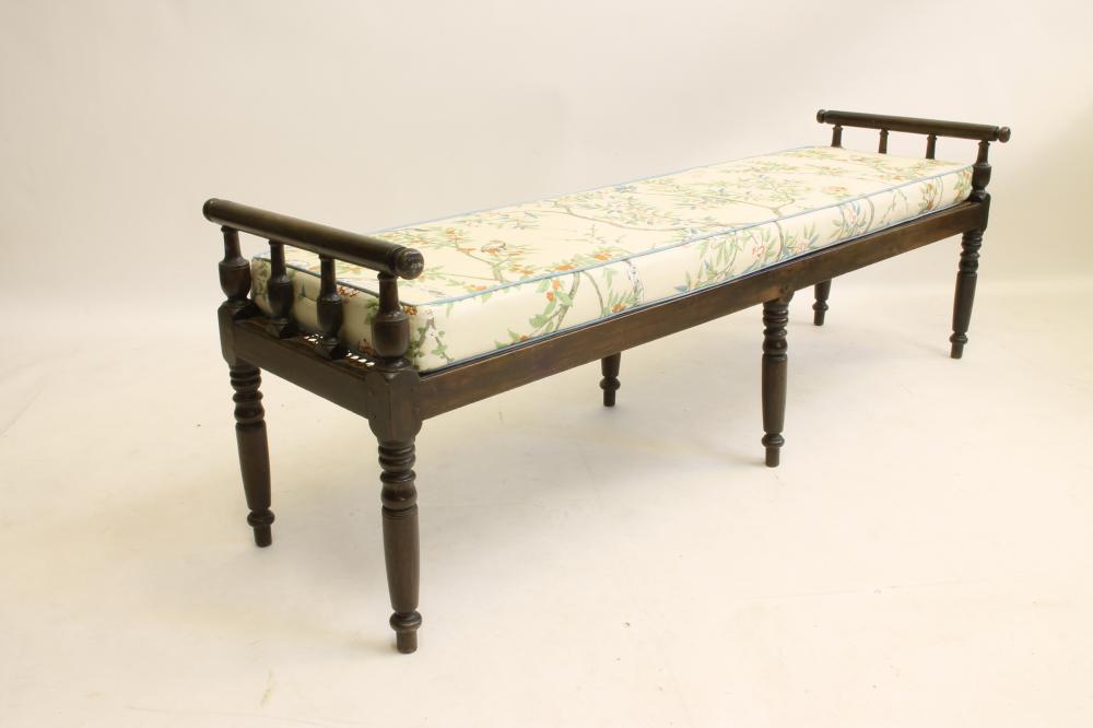 A MAHOGANY BANQUETTE Image