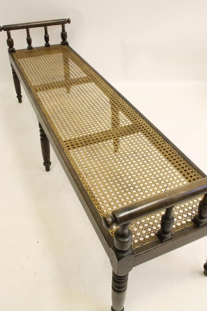 A MAHOGANY BANQUETTE Image