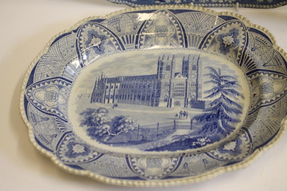 LONDON INTEREST BLUE AND WHITE PRINTED EARTHENWARE- A Goodwins & Harris "Metropolitan Scenery View Image