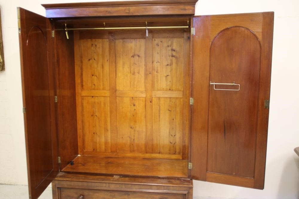 A VICTORIAN MAHOGANY DOUBLE WARDROBE Image