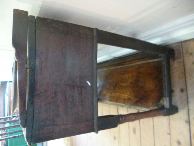 A SMALL GEORGIAN OAK POT BOARD DRESSER BASE Image