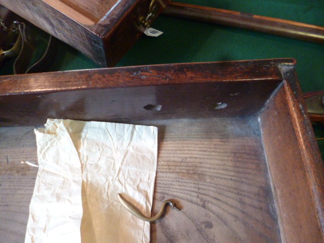 A SMALL GEORGIAN OAK POT BOARD DRESSER BASE Image