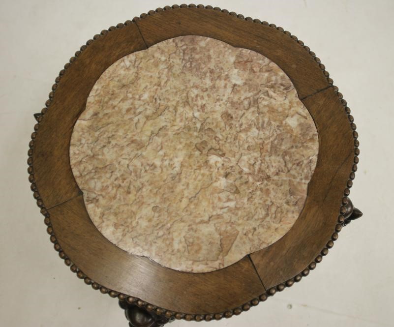 A CHINESE CARVED PADOUK WOOD PLANT STAND Image