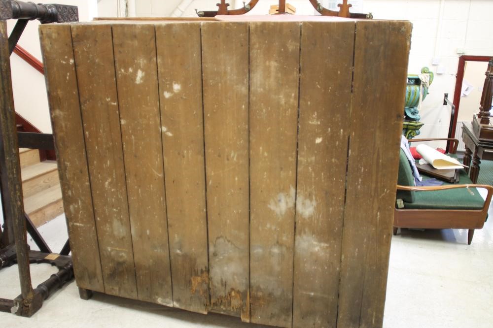 AN OAK LIVERY CUPBOARD Image