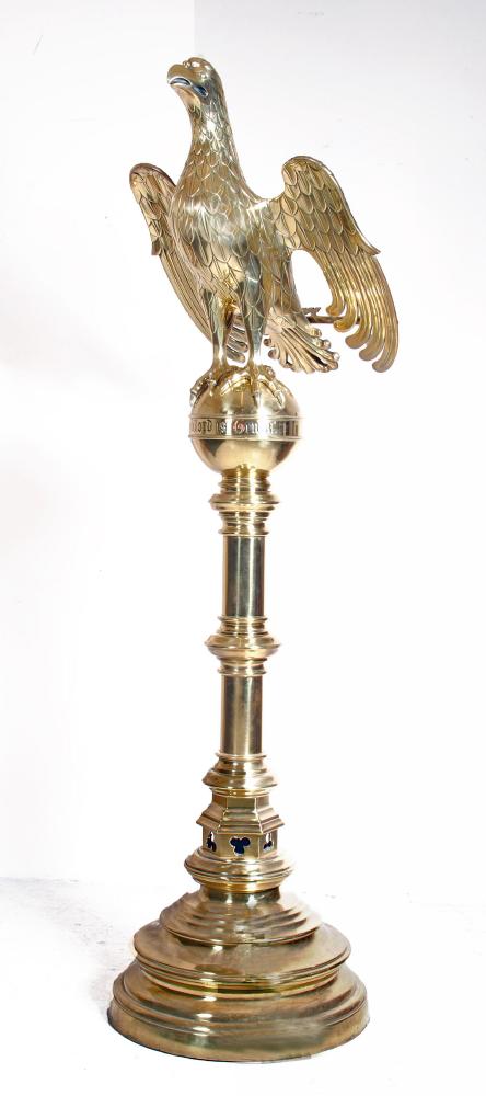 A VICTORIAN BRASS EAGLE LECTERN Image