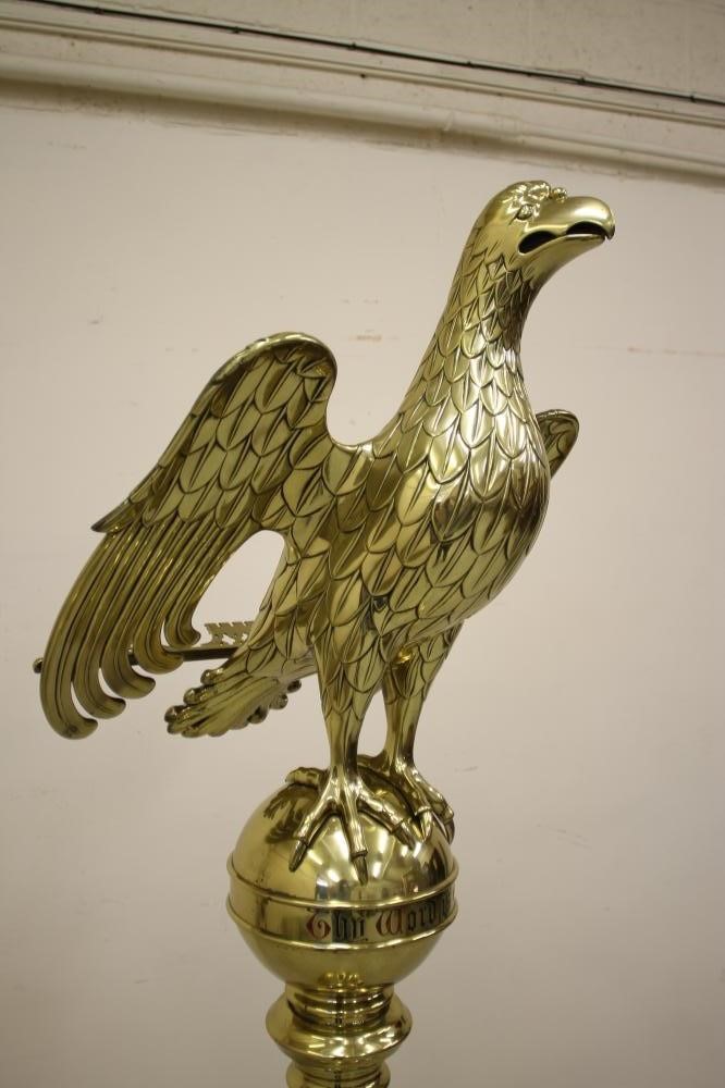 A VICTORIAN BRASS EAGLE LECTERN Image