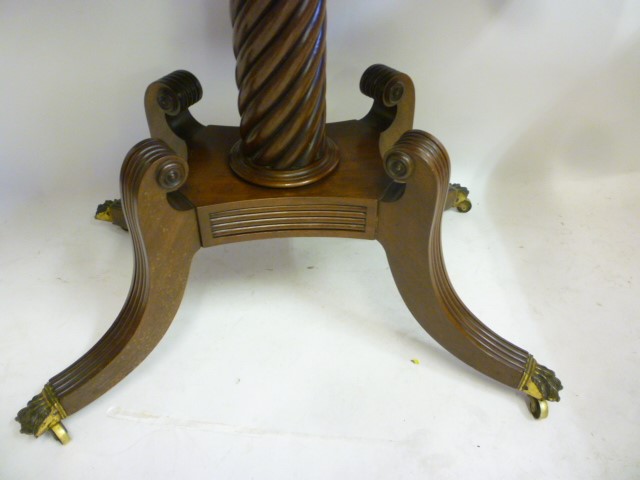 A REGENCY MAHOGANY FOLDING TEA TABLE Image