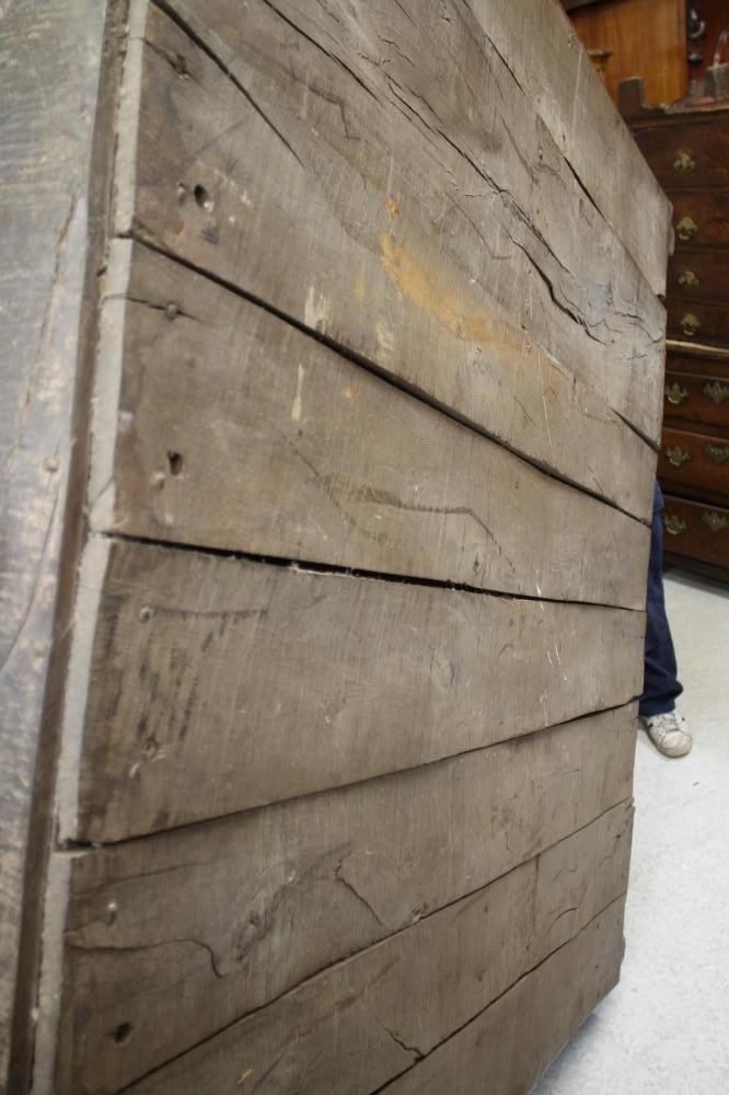 A QUEEN ANNE OAK LIVERY CUPBOARD Image