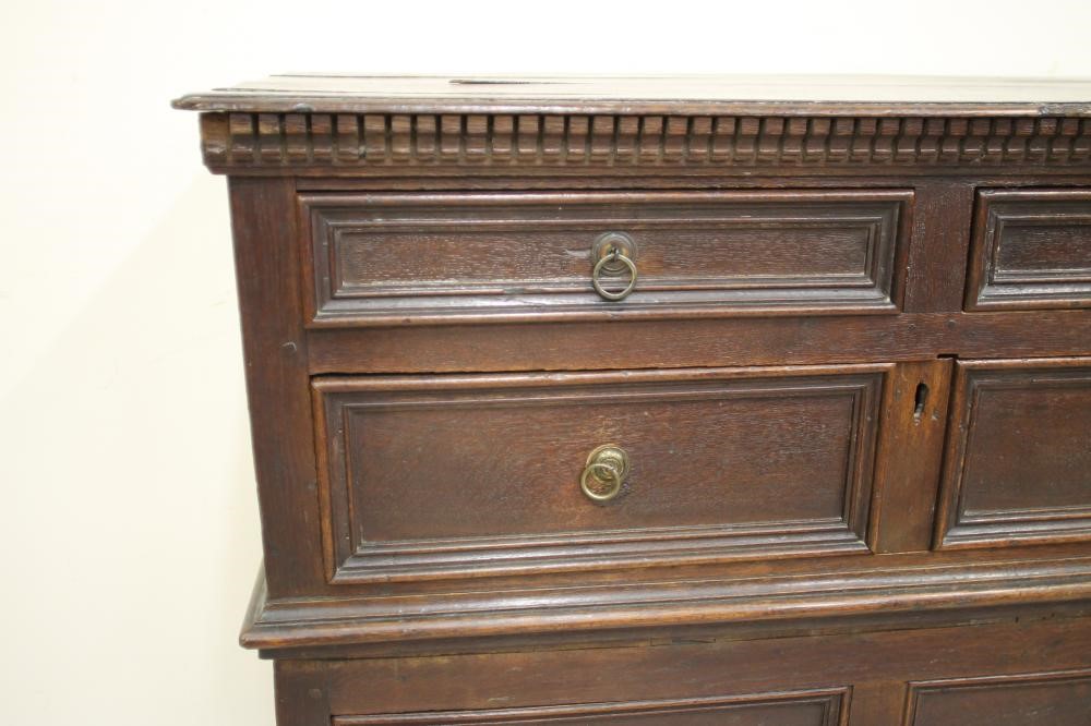 AN OAK GEOMETRIC CHEST Image