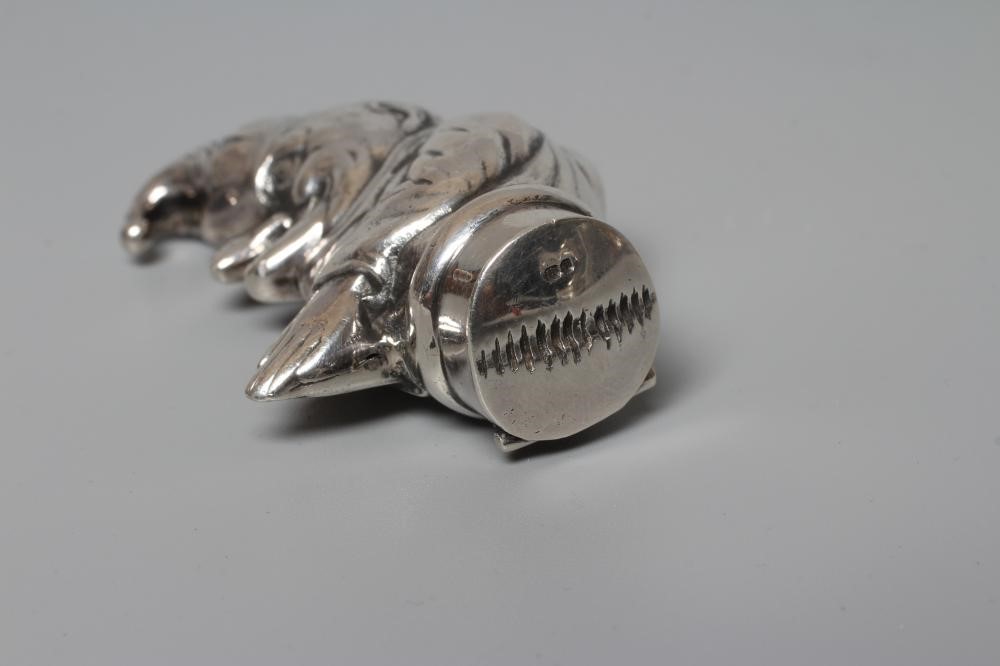 A MODERN SILVER NOVELTY MR PUNCH VESTA CASE by David A Bowles, London 1992, 2 1/4" high Image