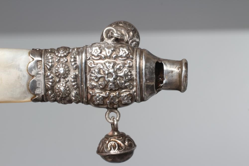 A GEORGE V SILVER RATTLE by Crisford & Norris Image