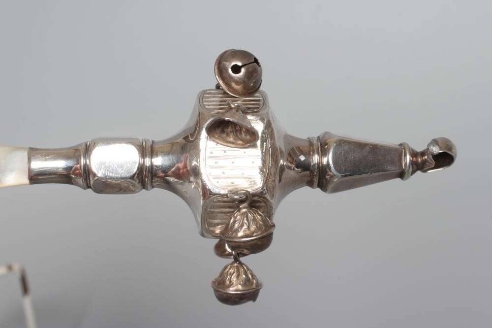 A GEORGE V SILVER RATTLE by Crisford & Norris Image