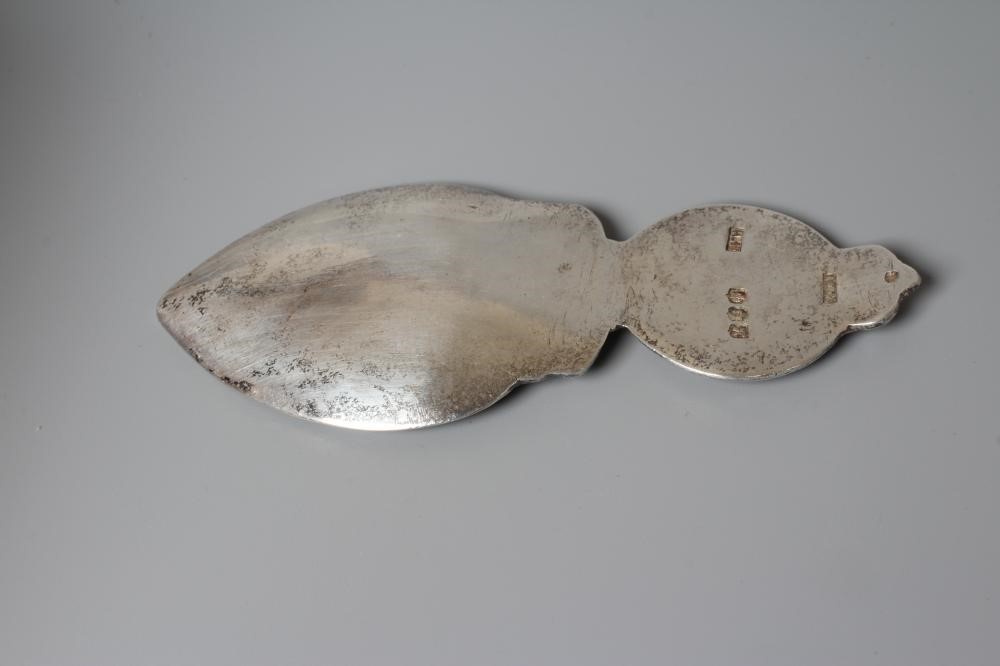A SCOTTISH SILVER IONA CADDY SPOON by Highland Home Industries, Edinburgh 1938, with Celtic knot Image