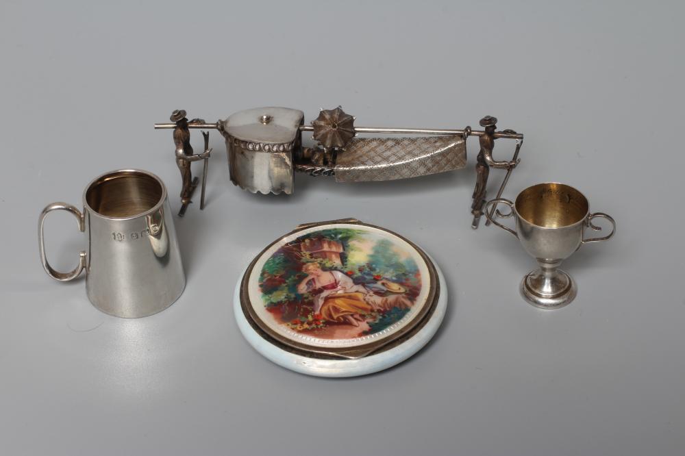 A SMALL SILVER COMPACT by Stockwell & Co. Image