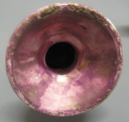 A COLLECTION OF PINK SPLASH LUSTRE POTTERY Image