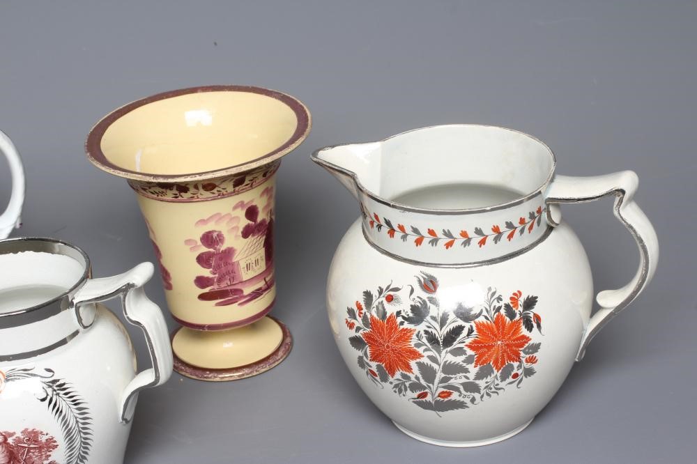 A STAFFORDSHIRE POTTERY JUG Image